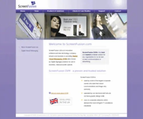 Screenfusion.com(Digital Signage) Screenshot