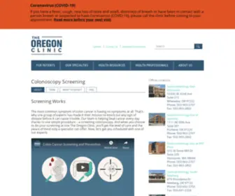 Screeningisbelieving.com(Colonoscopy and Colon Cancer Screening in Portland Oregon) Screenshot