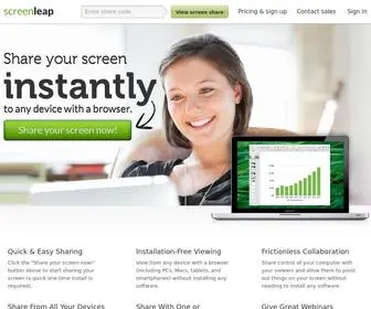 Screenleap.com(Free Screen Sharing and Online Meeting Software) Screenshot