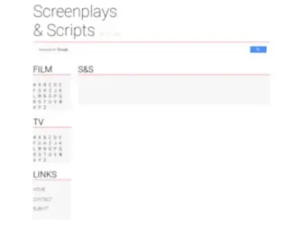 Screenplaysandscripts.com(Screenplaysandscripts) Screenshot