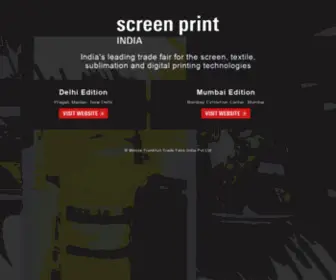 Screenprintexpo.com(Screen Print India) Screenshot