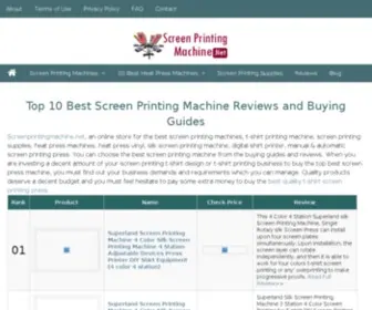 Screenprintingmachine.net(Best Screen Printing Machines Reviews for 2024) Screenshot