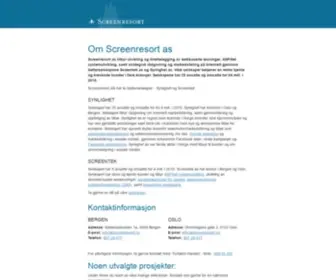 Screenresort.no(S鴎emotoroptimalisering) Screenshot