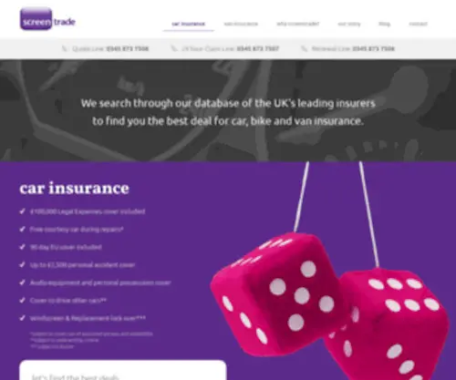 Screentrade.com(Screentrade Insurance) Screenshot