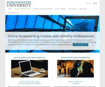 Screenwritersuniversity.com(Screenwriters University) Screenshot