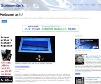 Screenwritersutopia.com(Screenwriter\'s Utopia) Screenshot