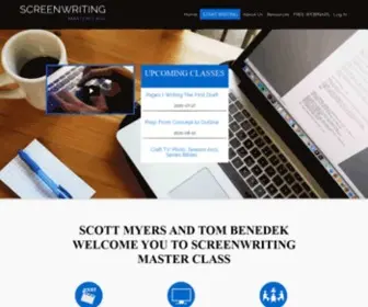 Screenwritingmasterclass.com(Online Script Writing Classes and Workshops) Screenshot