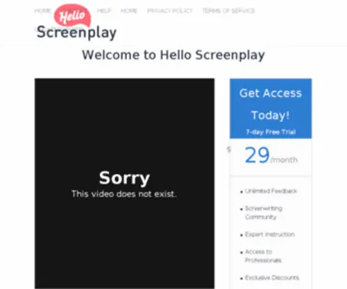 Screenwritingpro.com(Screenwriting Pro Software) Screenshot