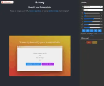 Screenzy.io(Beautify your Pictures and Screenshots Online) Screenshot