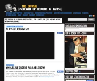 Screweduprecords.com((((Screwed Up Record & Tapes))) THE OFFICIAL WEBSITE) Screenshot