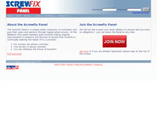 Screwfixpanel.com(Screwfixpanel) Screenshot
