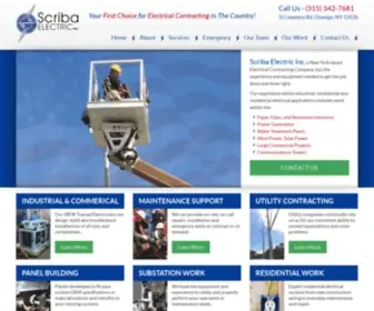 Scribaelectric.com(Oswego Electricians) Screenshot