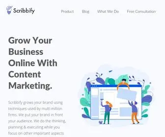 Scribbify.com(Marketing Consultancy for Startups) Screenshot