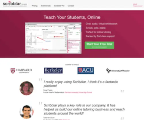 Scribblar.com(Live elearning) Screenshot