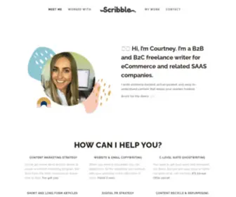 Scribblecontent.com(B2B & B2C Freelance SaaS & eCommerce Writer) Screenshot