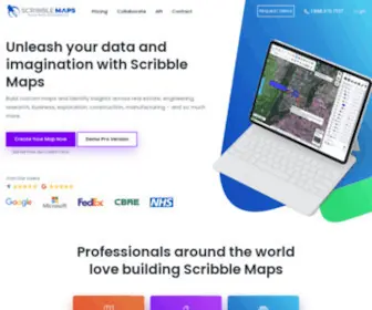 Scribblemaps.com(Draw On Maps and Make Them Easily) Screenshot