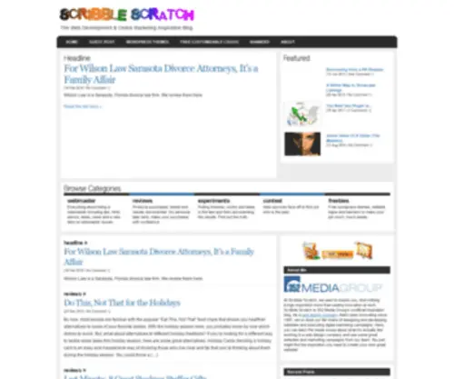Scribblescratch.com(Web Development & Online Marketing Inspiration Blog) Screenshot