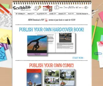 Scribblitt.com(Make Your Own Book) Screenshot