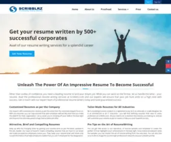 Scribblrz.com(Remarkable Resumes @) Screenshot