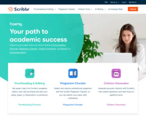 Scribbr.com(Your path to academic success) Screenshot
