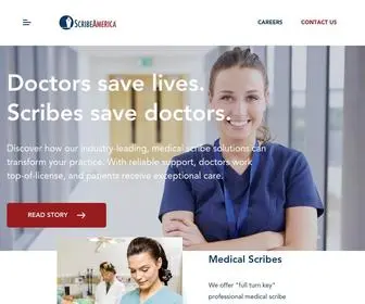 Scribeamerica.com(Medical Scribe Program for Doctors) Screenshot