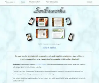 Scribeworks.com.au(Mobile websites) Screenshot