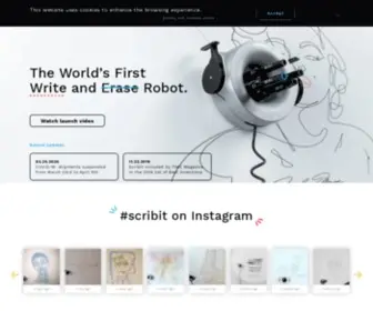 Scribit.design(Scribit is the world’s first write and erase robot) Screenshot
