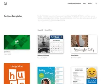Scribus-Templates.net(Scribus templates) Screenshot