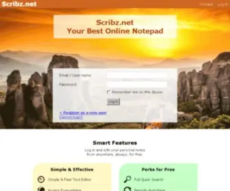 Scribz.net(Personal Online Notepad) Screenshot