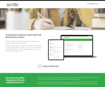 Scriibi.com(A Proven Way to Build Strong and Independent Writers) Screenshot