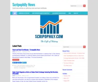 Scripophilynews.com(Scripophily News) Screenshot
