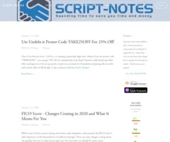 Script-Notes.com(Script Notes) Screenshot