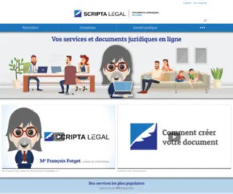 Scriptalegal.com(Contrats et documents juridiques en ligne) Screenshot