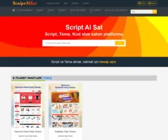 Scriptalsat.com(Script, Tema, Kod Alım ve Satım Platformu) Screenshot