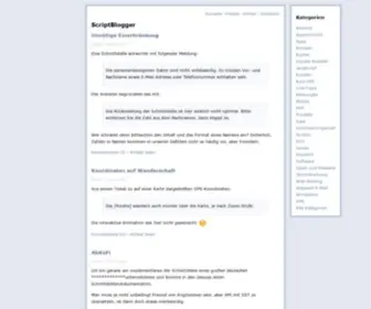 Scriptblogger.de(ScriptBlogger) Screenshot