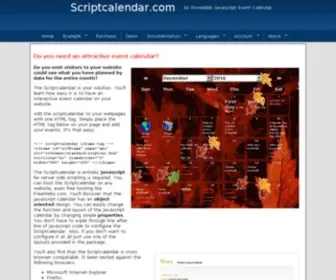 Scriptcalendar.com(ScriptCalendar An incredible javascript calendar) Screenshot