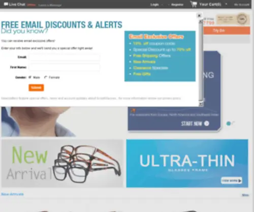 Scriptglasses.com(USA Best Prescription Glasses Online Store) Screenshot