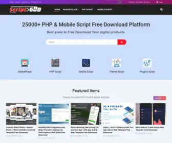 Scriptgod.net(25000+ PHP & mobile script free download platform; scriptGod) Screenshot