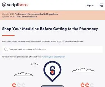 Scripthero.com(Prescription Medication Discounts) Screenshot