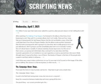 Scripting.com(Scripting News) Screenshot