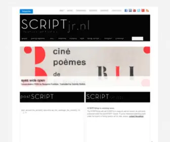 Scriptjr.nl(Literature's last frontiers) Screenshot