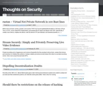 Scriptjunkie.us(Thoughts on Security) Screenshot