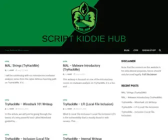 Scriptkiddiehub.com(ScriptKiddieHub) Screenshot