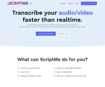 Scriptme.io(ScriptMe) Screenshot