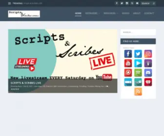 Scriptsandscribes.com(Scripts & Scribes) Screenshot