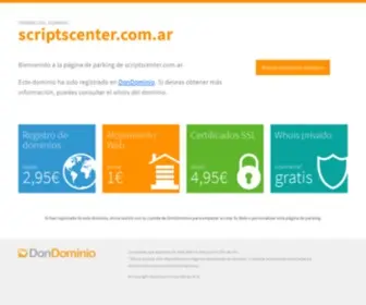 Scriptscenter.com.ar(Registrado en DonDominio) Screenshot
