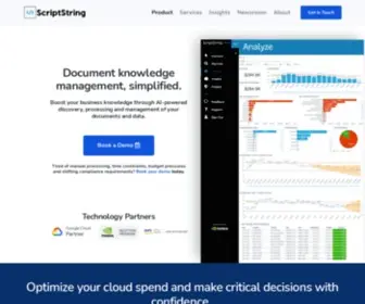 Scriptstring.com(Data for business) Screenshot