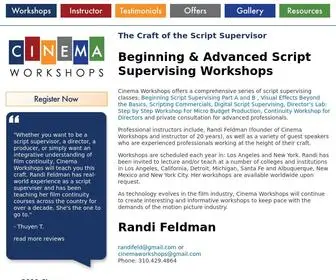 Scriptsupervising.com(Cinema Workshops) Screenshot