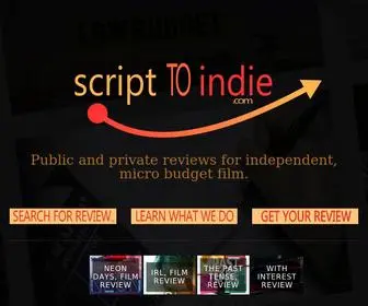 Scripttoindie.com(SCRIPT to INDIE) Screenshot