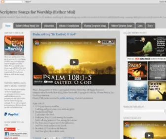 Scripturesongsforworship.com(Scripture Songs for Worship (Esther Mui)) Screenshot